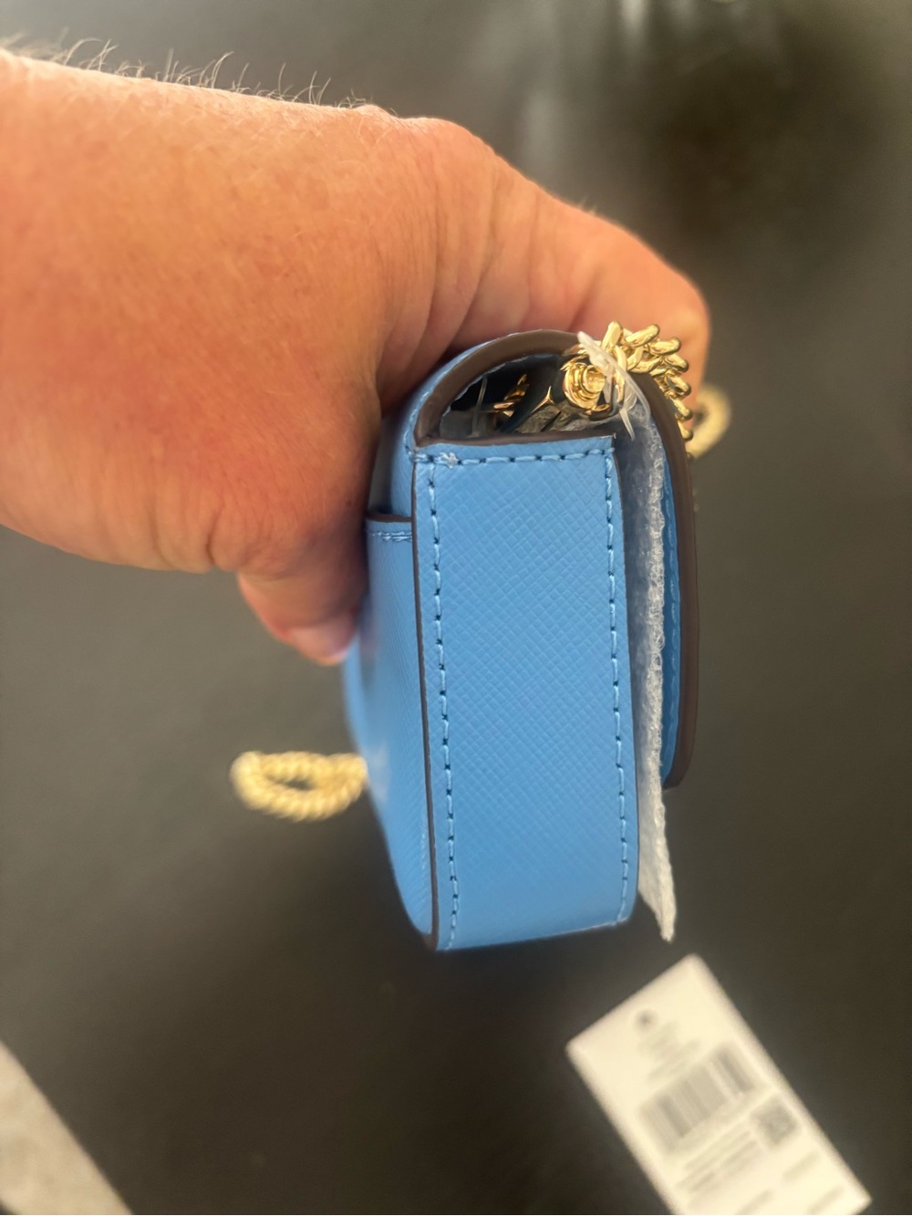 kate spade Blue Mini Crossbody with Gold Chain - Picture 11 of 15
